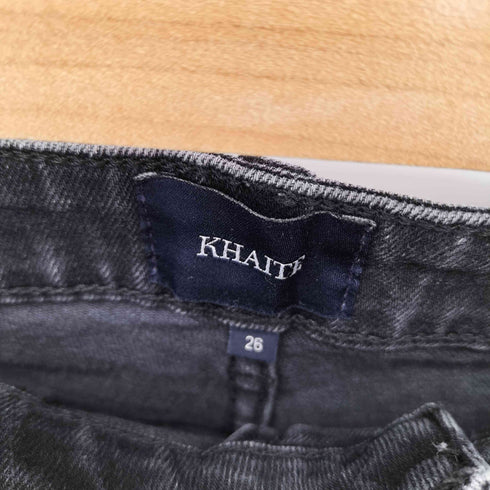 KHAITE Vivian フレア ブラック デニムパンツ レディース 26