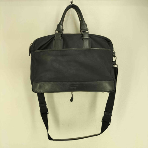 アルマーニコレツィオーニ ARMANI COLLEZIONI 2WAY ロゴ刻印 レザー切替 ビジネスバック メンズ