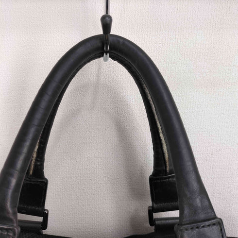 アルマーニコレツィオーニ ARMANI COLLEZIONI 2WAY ロゴ刻印 レザー切替 ビジネスバック メンズ