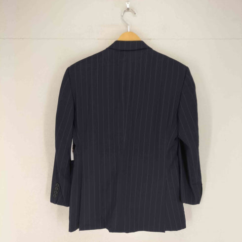 ラルフローレン RALPH LAUREN 総裏 開き見せ サイドベンツ ストライプ 2Bシングルテーラードジャケット セットアップ メンズ C90-W78-T165 A4