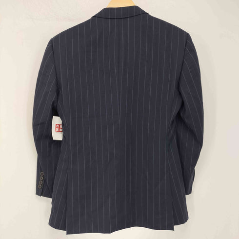 ラルフローレン RALPH LAUREN 総裏 開き見せ サイドベンツ ストライプ 2Bシングルテーラードジャケット セットアップ メンズ C90-W78-T165 A4