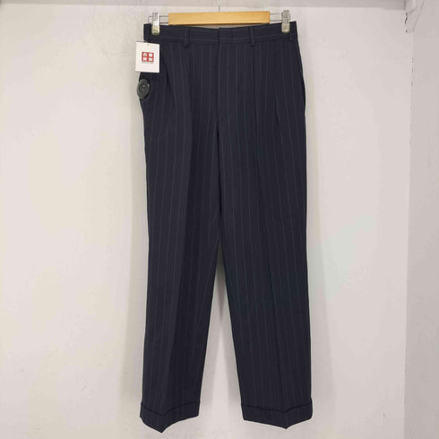 ラルフローレン RALPH LAUREN 総裏 開き見せ サイドベンツ ストライプ 2Bシングルテーラードジャケット セットアップ メンズ C90-W78-T165 A4