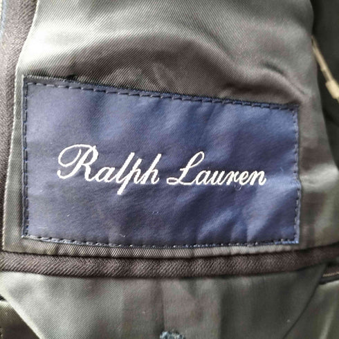 ラルフローレン RALPH LAUREN 総裏 開き見せ サイドベンツ ストライプ 2Bシングルテーラードジャケット セットアップ メンズ C90-W78-T165 A4
