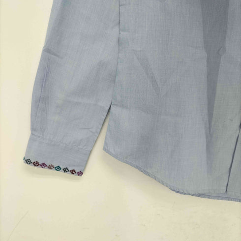 ポールスミス Paul Smith 襟刺繍 丸襟ドレスシャツ メンズ JPN:M