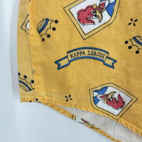 KAPPA LEAGUE キャラクター プリント 総柄 L/S シャツ ユニセックス メンズ