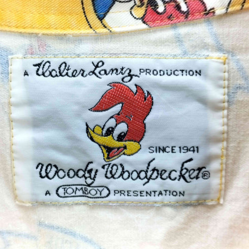 KAPPA LEAGUE キャラクター プリント 総柄 L/S シャツ ユニセックス メンズ