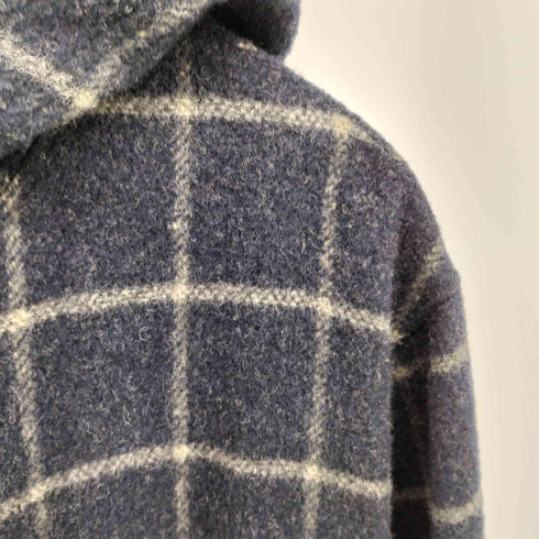 ポールスミスロンドン Paul Smith LONDON フーデット チェック ウール コート メンズ import:M