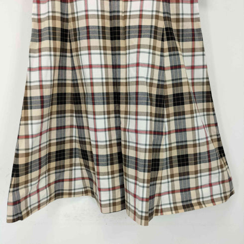 ヨークランド YORKLAND チェック柄 ノースリーブワンピース レディース 9AR
