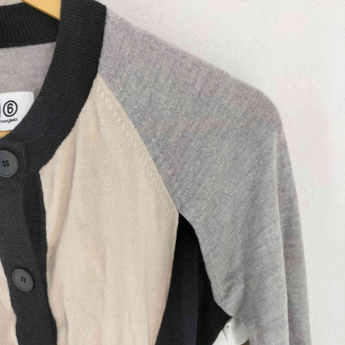 エムエムシックスメゾンマルタンマルジェラ MM6 Maison Martin Margiela カラーブロック カーディガン レディース import:S