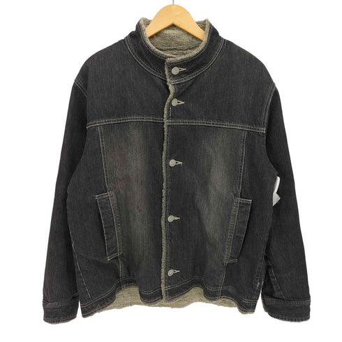 バラシ barassi 裏地ファー スタンドカラー 中綿 デニム ジャケット メンズ EUR:48