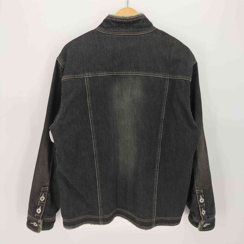 バラシ barassi 裏地ファー スタンドカラー 中綿 デニム ジャケット メンズ EUR:48