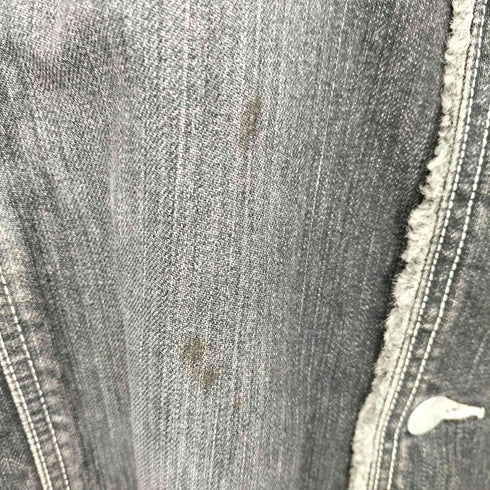 バラシ barassi 裏地ファー スタンドカラー 中綿 デニム ジャケット メンズ EUR:48