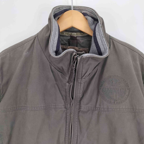 ナパピリ NAPAPIJRI 90-00S 裏地波打ちキルティング 八の字ジップ ダブルジップ ロゴ刺繍 ミリタリー ジャケット メンズ