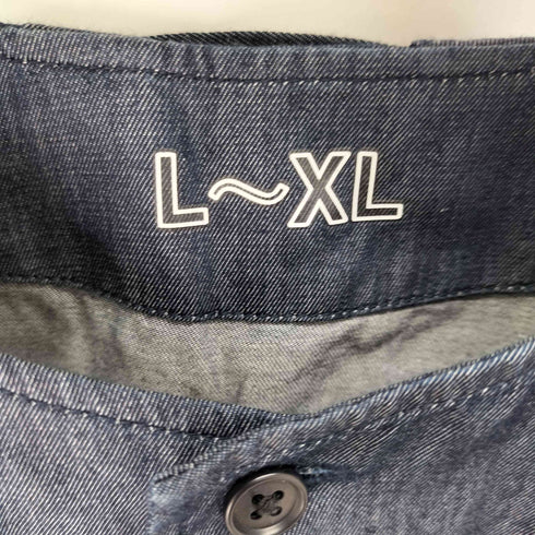 ムジラボ MUJI labo インディゴノーカラーシャツ メンズ L~XL