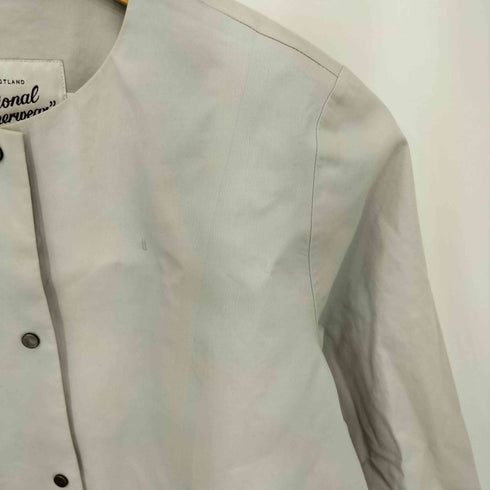 トラディショナルウェザーウェア Traditional Weatherwear ARKLEY LONG F コットン ノーカラーコート レディース 34