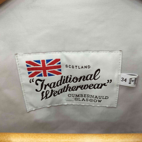 トラディショナルウェザーウェア Traditional Weatherwear ARKLEY LONG F コットン ノーカラーコート レディース 34