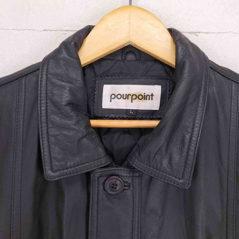 pourpoint レザーハーフコート メンズ JPN:L