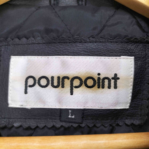pourpoint レザーハーフコート メンズ JPN:L