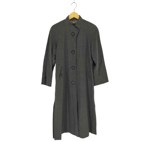 vivre ヘリンボーン カシミヤ100 スタンドカラーーコート レディース 9