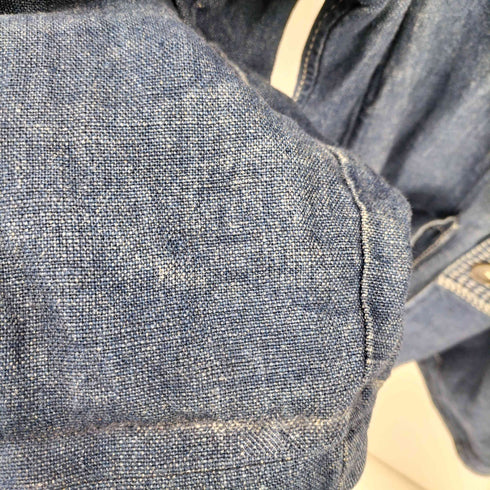 ポールスミスロンドン Paul Smith LONDON ステッチデザイン インディゴ リネン ジャケット メンズ import:M