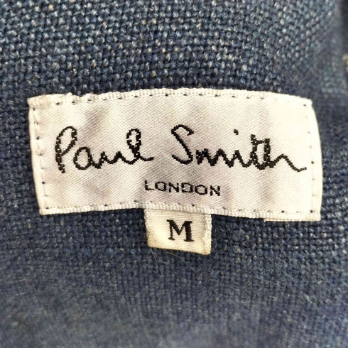 ポールスミスロンドン Paul Smith LONDON ステッチデザイン インディゴ リネン ジャケット メンズ import:M