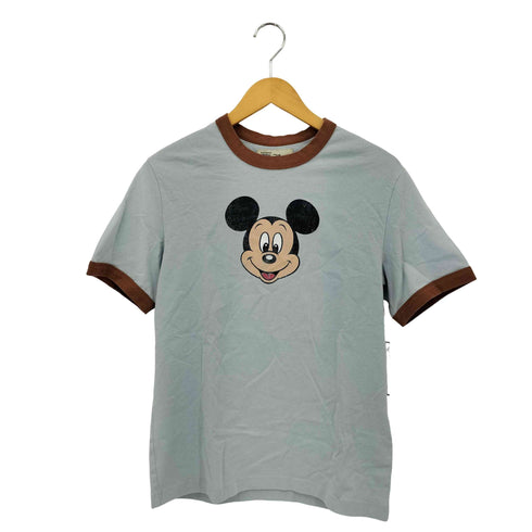 ザラ ZARA HARRY LAMBERT キャラクタープリント クルーネック リンガーTシャツ レディース import:XS