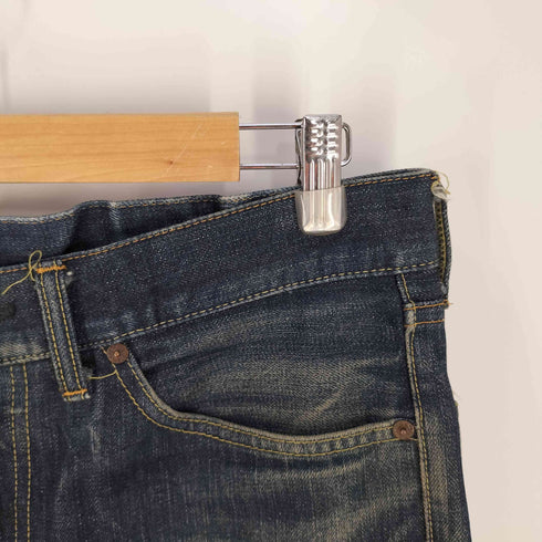 テンダーロイン TENDERLOIN シンチバック 隠しリベット セルビッチ ボタンフライデニムパンツ ヒゲ ハチノス メンズ 34inch