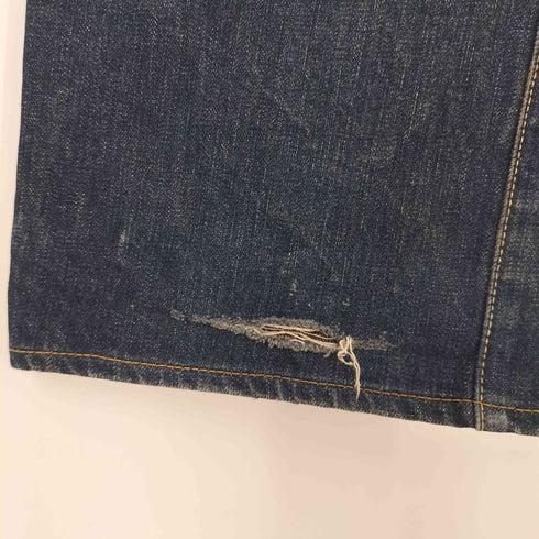 テンダーロイン TENDERLOIN シンチバック 隠しリベット セルビッチ ボタンフライデニムパンツ ヒゲ ハチノス メンズ 34inch