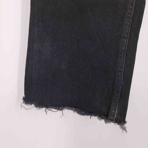 STABILIZER カットオフ ストレート ブラック デニム メンズ W34/L32