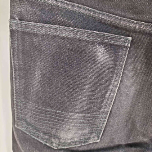 STABILIZER カットオフ ストレート ブラック デニム メンズ W34/L32