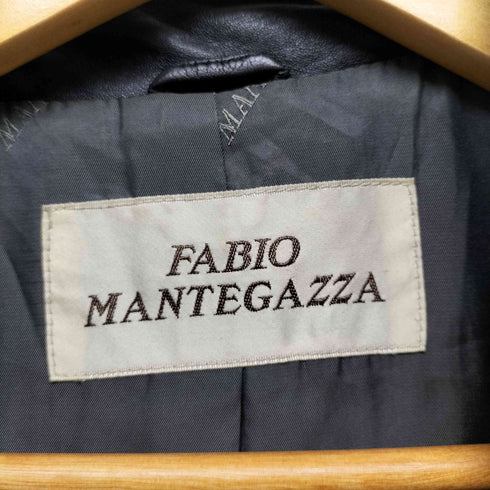 fabio mantegazza スウェード ハーフコート レディース
