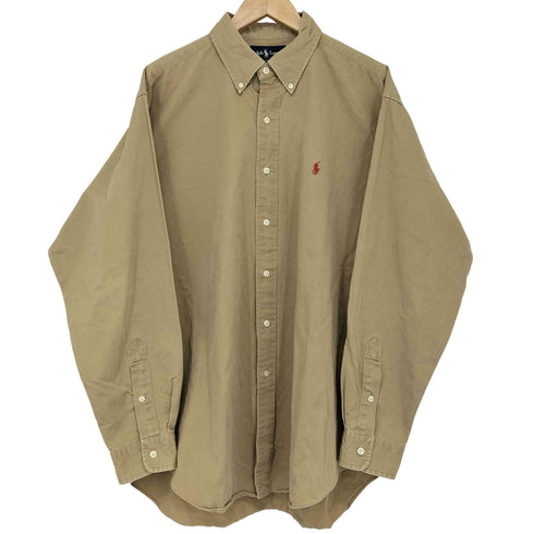 ラルフローレン RALPH LAUREN 90s BLAKE ポニー刺繍 L/S ボタンダウンシャツ メンズ import:L
