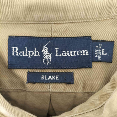 ラルフローレン RALPH LAUREN 90s BLAKE ポニー刺繍 L/S ボタンダウンシャツ メンズ import:L