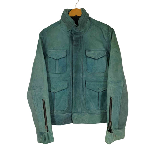 ハルフヘイローラスティーフューチャー haruf halo rusty future 羊革ジップアップレザージャケット メンズ JPN:L