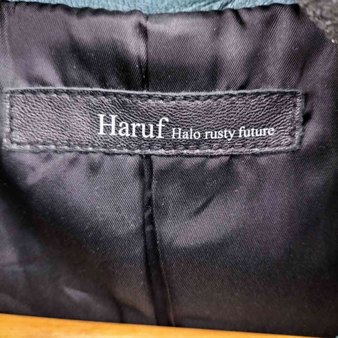 ハルフヘイローラスティーフューチャー haruf halo rusty future 羊革ジップアップレザージャケット メンズ JPN:L
