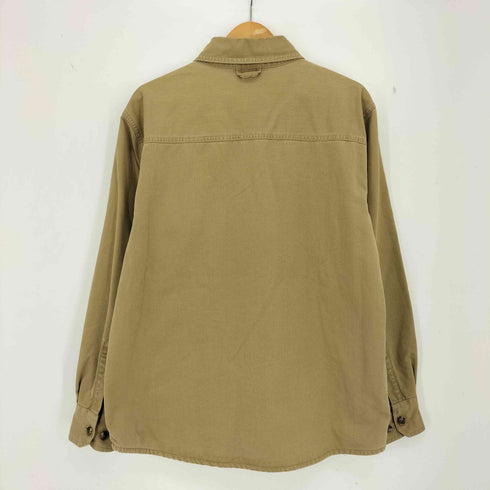 エディーバウアー Eddie Bauer 00s 緑タグ 裏地総柄 コットン シャツジャケット メンズ import:M