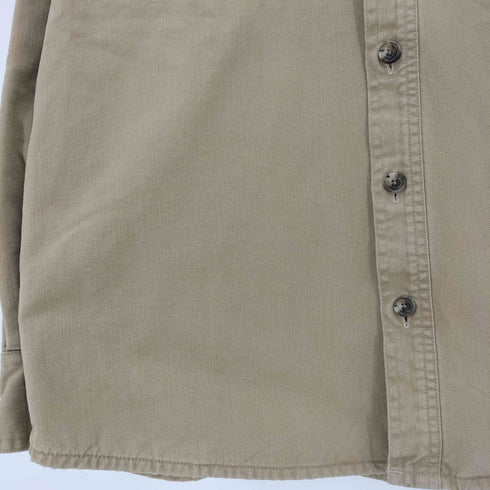 エディーバウアー Eddie Bauer 00s 緑タグ 裏地総柄 コットン シャツジャケット メンズ import:M