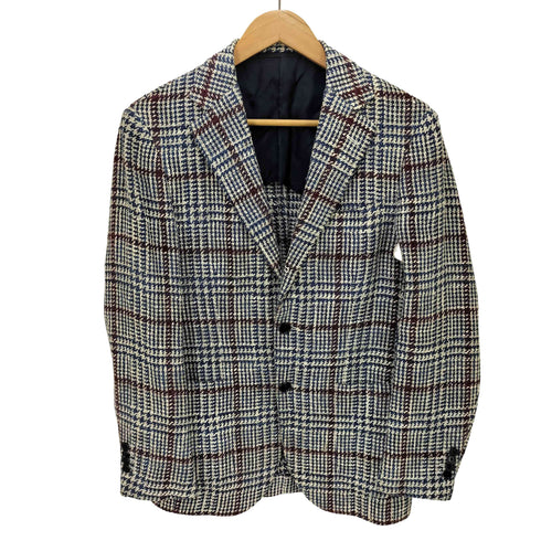 ビームス BEAMS custom tailor シルク混 ツイード 2B テーラードジャケット メンズ