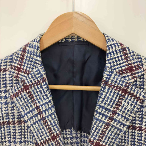ビームス BEAMS custom tailor シルク混 ツイード 2B テーラードジャケット メンズ