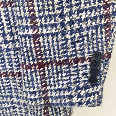 ビームス BEAMS custom tailor シルク混 ツイード 2B テーラードジャケット メンズ