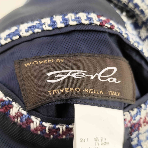 ビームス BEAMS custom tailor シルク混 ツイード 2B テーラードジャケット メンズ