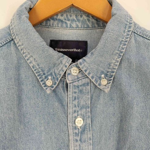ディスイズネバーザット thisisneverthat Washed Denim Shirt ウォッシュド デニムシャツ メンズ JPN:M