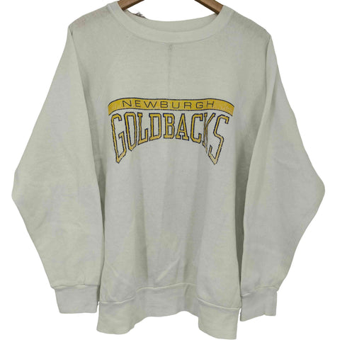 90s USA製 クルーネック L/S プリントスウェット メンズ import:XL