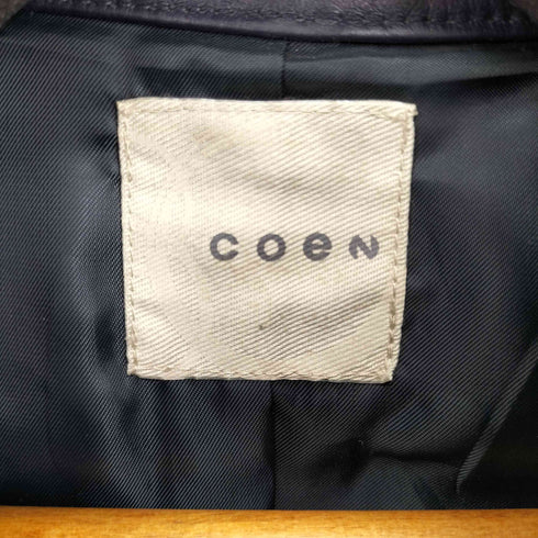 コーエン coen 豚革シングルライダースジャケット メンズ JPN:L