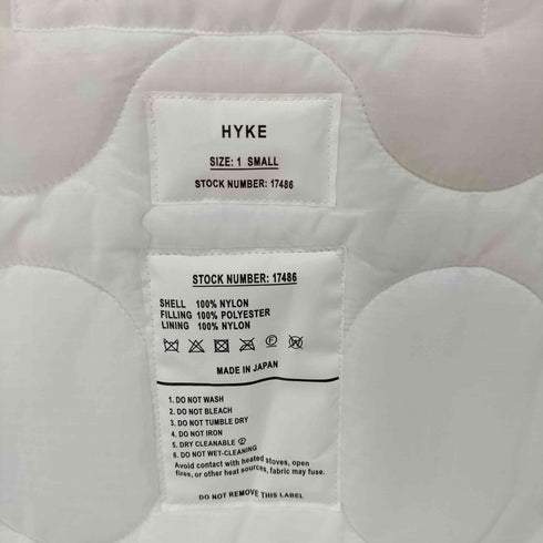 ハイク HYKE QUILTED LINER JACKET ライナージャケット レディース JPN:S