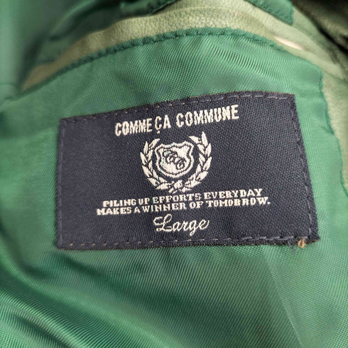 コムサコミューン COMME CA COMMUNE 山羊革シングルライダースジャケット メンズ