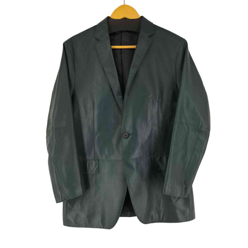 カルバンクライン CALVIN KLEIN 羊革レザーテーラードジャケット メンズ 38