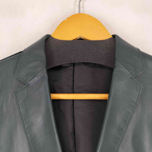 カルバンクライン CALVIN KLEIN 羊革レザーテーラードジャケット メンズ 38