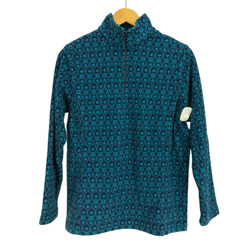 ランズエンド LANDS END LANDS END 総柄 ハーフジップ フリースジャケット レディース JPN:L