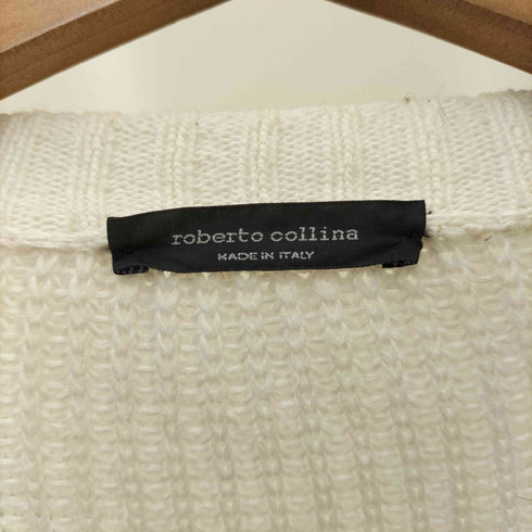ロベルトコリーナ ROBERTO COLLINA コットンメッシュカーディガン レディース